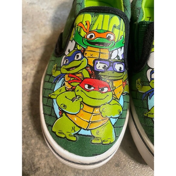 teenage mutant ninja turtles size 7 toddler shoes - Picture 5 of 8